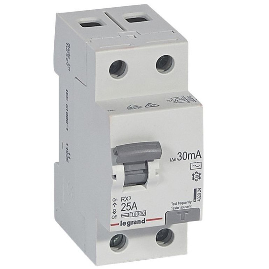 ПЗВ Legrand (402036) RX3 1Р+N 25А 30mA A