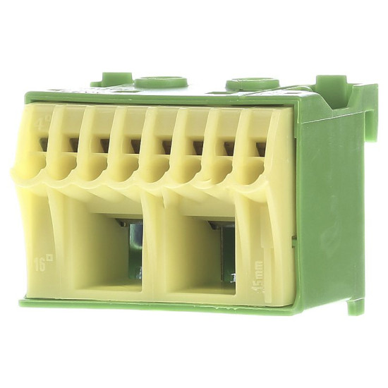 Блок Hager KN10E PE-клемма 2x16мм2+8x4мм2