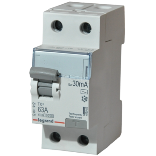 ПЗВ Legrand (403002) TX3 1Р+N 63A 30мА AC