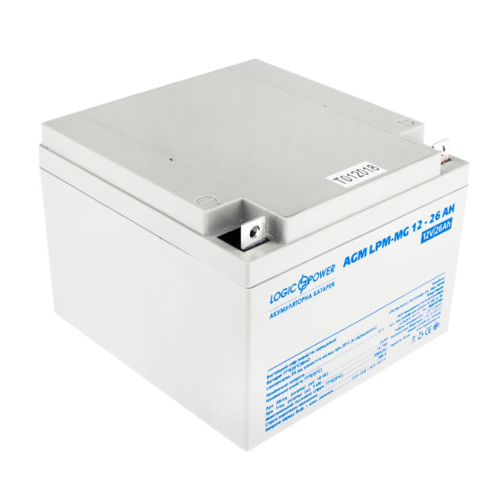 Акумулятор LogicPower AGM LPM-MG 12-26 AH 12В