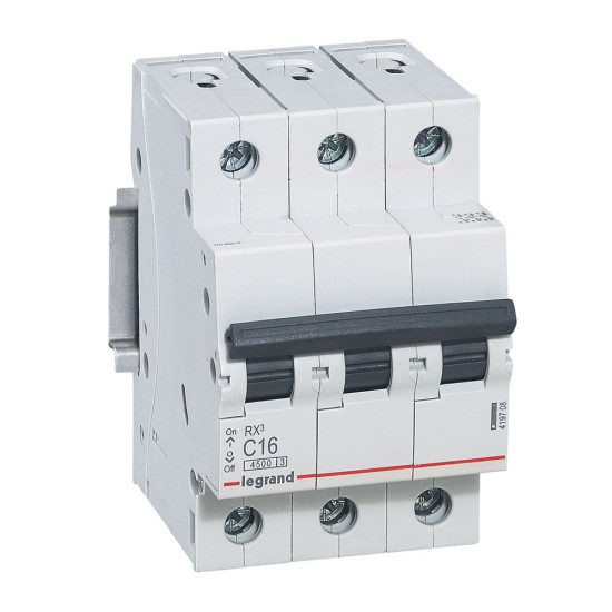 Автоматичний вимикач RX³ 4,5кА 63А 3п C, Legrand