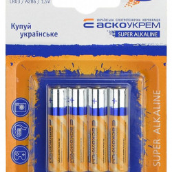 Батарейка лужна Аско-Укрем AАА.LR03.BL4 (блістер 4шт)