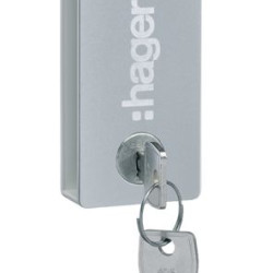 Ручка із замком Hager Vega VZ310PVB у білі дверцята