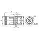 Муфта труба-коробка, IP67, М50х1.5, Ø50мм, DKC