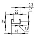 З-подібний профіль DKC BPM2130 41х21 DBM, L 3000, 2,5 мм