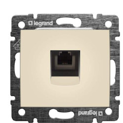Механізм розетки телефонної RJ-11 Valena слонова кістка