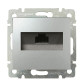 Механізм розетки комп'ютерної RJ-45 UTP Cat.5e Valena алюміній