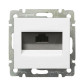 Механізм розетки комп'ютерної RJ-45 UTP Cat.6 Valena білий
