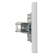 Розетка комп'ютерна RJ45 кат.5е UTP подвійна біла Asfora, EPH4400121