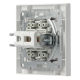 Розетка комп'ютерна RJ45 кат.5е UTP подвійна біла Asfora, EPH4400121