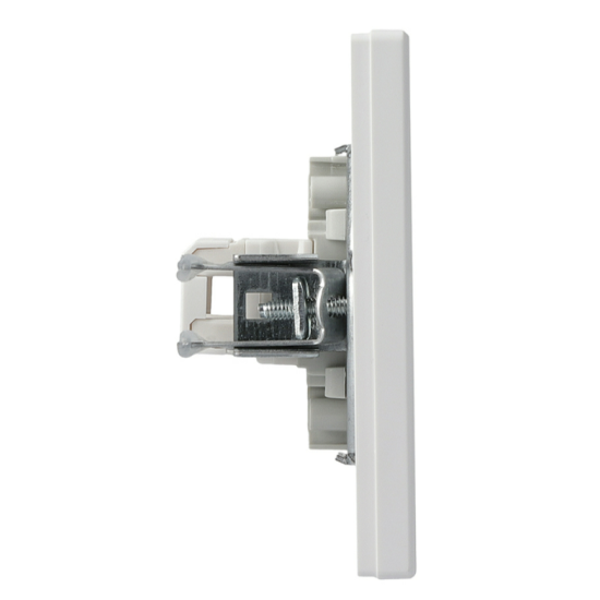 Розетка комп'ютерна RJ45 кат.6 UTP подвійна біла Asfora, EPH4800121