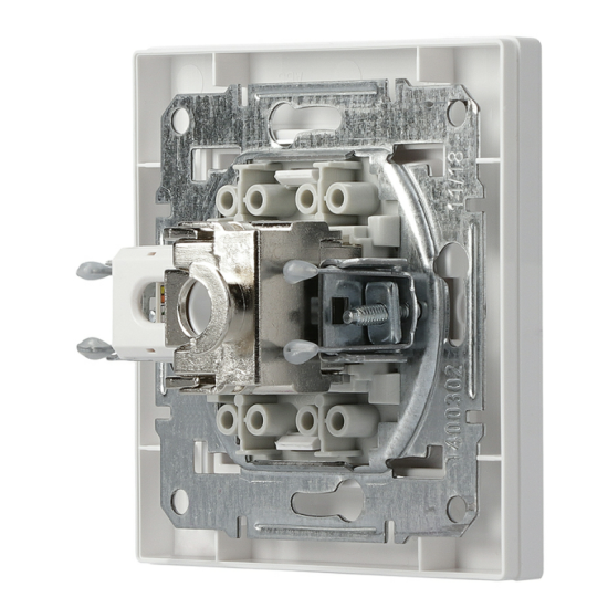 Розетка телефонна + комп'ютерна RJ45 + RJ12 кат.5е. подвійна біла Asfora, EPH4900121