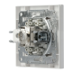 Розетка телефонна + комп'ютерна RJ45 + RJ12 кат.5е. подвійна біла Asfora, EPH4900121