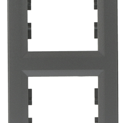 Рамка подвійна вертикальна сталь Asfora, EPH5810262