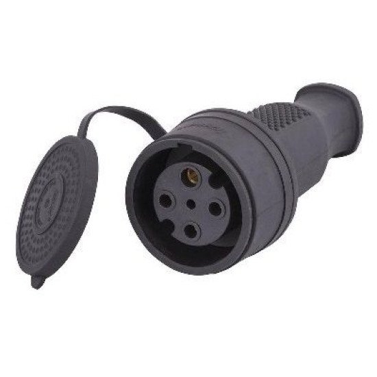 Трифазний роз'єм на кабель Lezard 332-0100-0203 (3Р+Е) 3х32А 380V