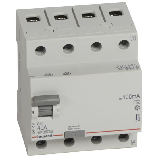 ПЗВ Legrand (402067) RX3 3P+N 40А 100mA AC