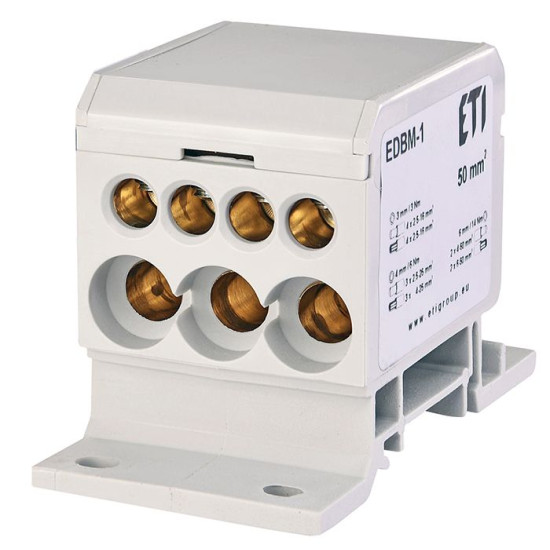 Розподільний блок ETI 001102400 EDBM-1 (160А 1x4-50; 3x2.5-25; 4x2.5-16)