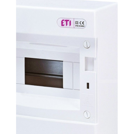 Зовнішній модульний щит ETI 001101000 ECT 8PT 8 М з прозорими дверцятами