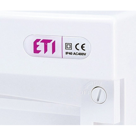 Зовнішній модульний щит ETI 001101006 ECT 12PO 12 М з білими дверцятами