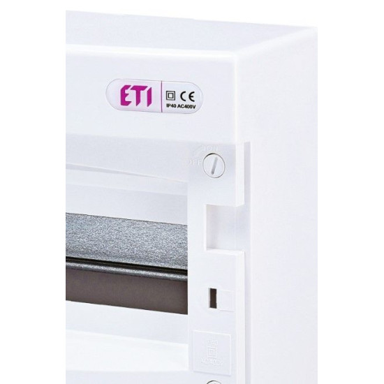 Зовнішній модульний щит ETI 001101001 ECT 12PT 12 М з прозорими дверцятами