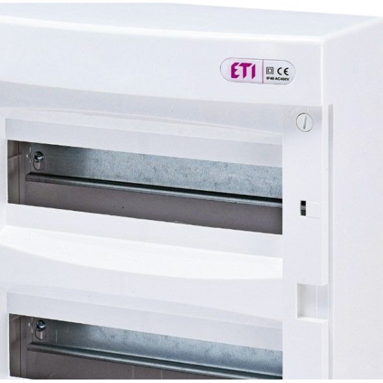 Зовнішній модульний щит ETI 001101008 ECT 24PO 24 М з білими дверцятами