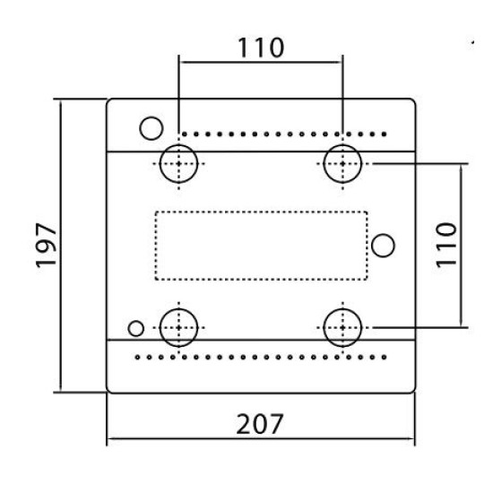 Щит настінний DKC Ram Base на 8 модулів з дверцятами RAL9001