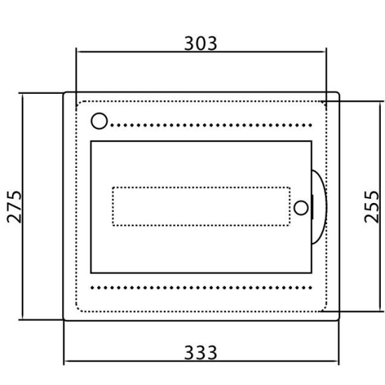 Щит вбудований 12 мод. з дверцятами RAL9016 Ram Base, DKC