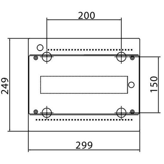 Щит настінний 12 мод. з дверцятами RAL9001 Ram Base, DKC