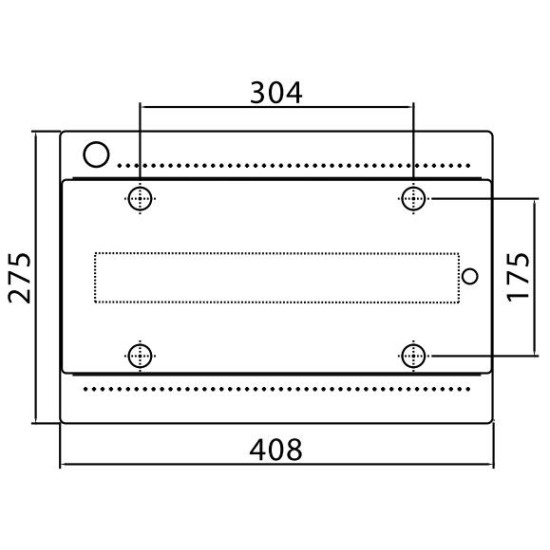 Настінний щит 18 мод. з дверцятами RAL9001 Ram Base, DKC