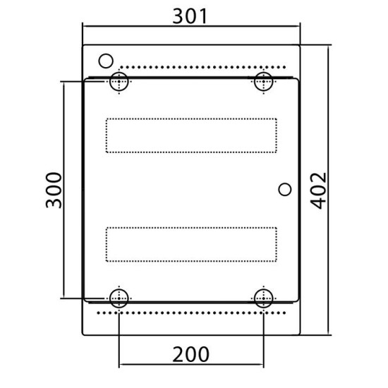 Щит настінний 24 мод. з дверцятами RAL9001 Ram Base, DKC
