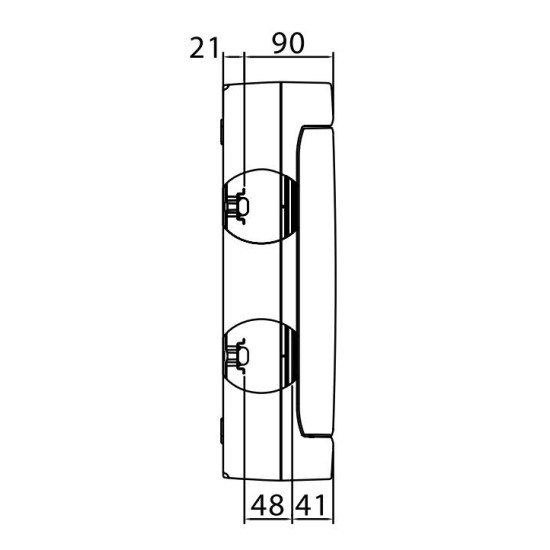 Щит настінний 24 мод. з дверцятами RAL9001 Ram Base, DKC