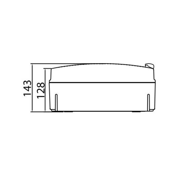 Щит настінний 24 мод. з дверцятами RAL7035 Ram Base, DKC