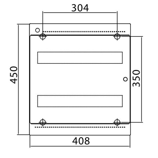 Настінний щит 36 мод. з дверцятами RAL9001 Ram Base, DKC