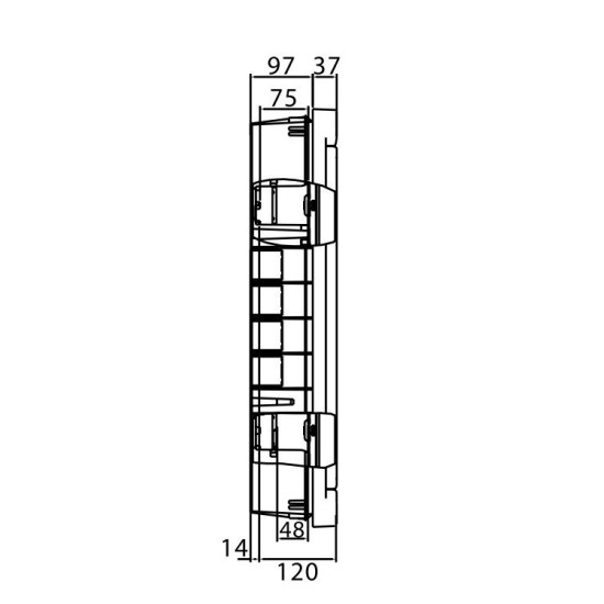 Щит вбудований 54 мод. з дверцятами RAL9016 Ram Base, DKC