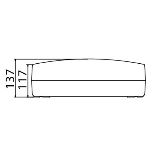 Щит настінний 54 мод. з дверцятами RAL9001 Ram Base, DKC