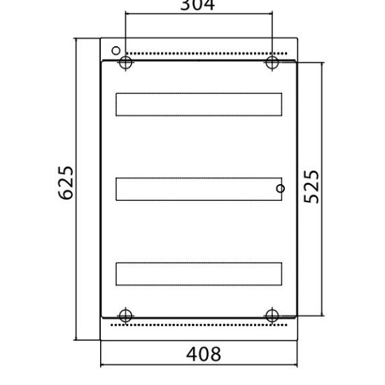 Щит настінний 54 мод. з дверцятами RAL9001 Ram Base, DKC