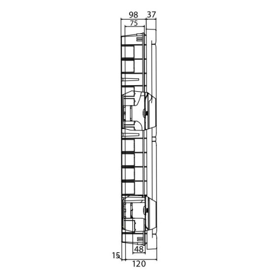 Щит вбудований 72 мод. з дверцятами RAL9016 Ram Base, DKC