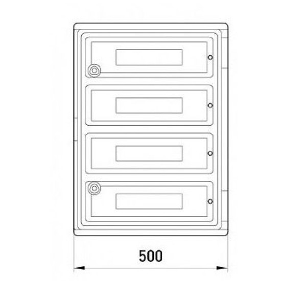 Шафа ударостійка e.plbox.500.700.245.88m.trr E.Next