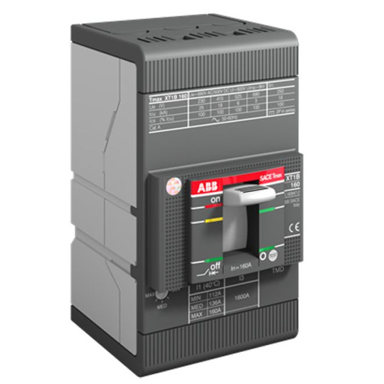 Автомат електричний ABB XT1C 160 TMD 160-1600 3p FF