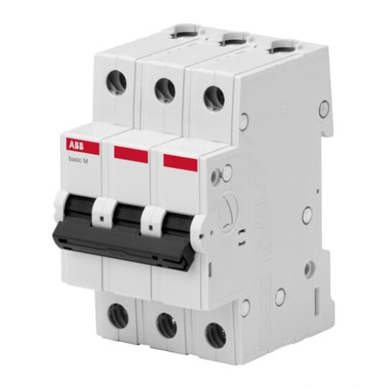 Автоматичний вимикач ABB BASIC M 3Р 6А 4,5kA