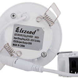 Круглий світильник Lezard (442RRP-03) 3Вт 4200K 240Лм для точкового освітлення