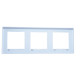 Рамка потрійна горизонтальна Simon 10 біла