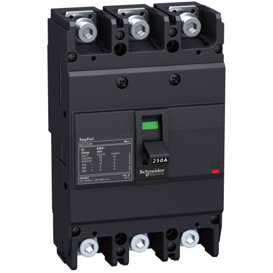 Автомат. вимикач Schneider Electric EZC250N 3P3T 25кА 250A