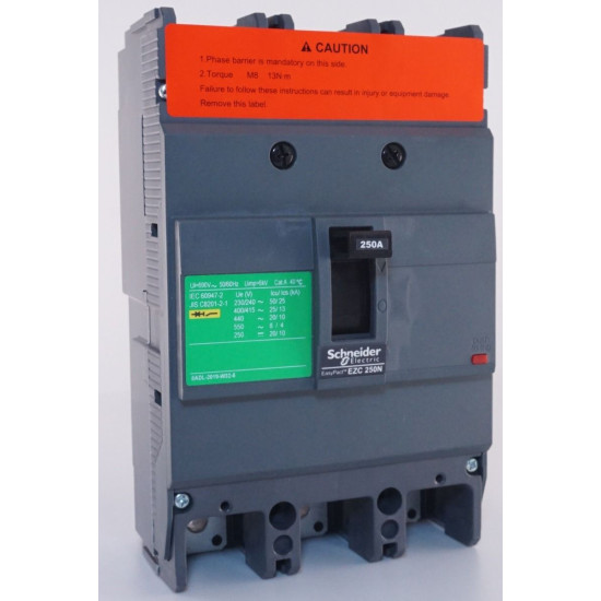 Автомат. вимикач Schneider Electric EZC250N 3P3T 25кА 250A