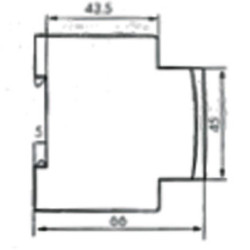 Розетка на DIN-рейку ETI 002414020 t-2P+Z Schuko (P)