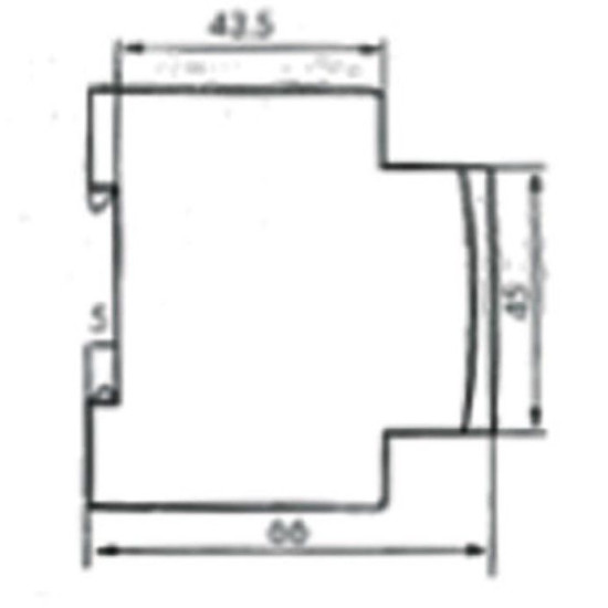 Розетка на DIN-рейку ETI 002414020 t-2P+Z Schuko (P)