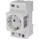 Розетка на DIN-рейку ETI 002414020 t-2P+Z Schuko (P)