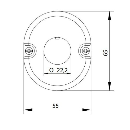 Корпус кнопкового поста ETI 004771545 ESE1 на 1 отвір