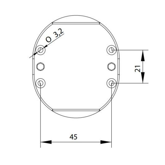 Корпус кнопкового поста ETI 004771545 ESE1 на 1 отвір
