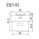 Одномодульний пост кнопки ETI 004771441 ESE1-V3 («START» зелений)